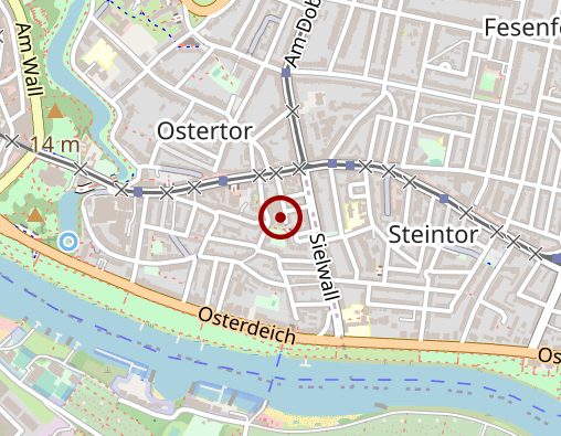 Karte: Hautquartier S. Meiners