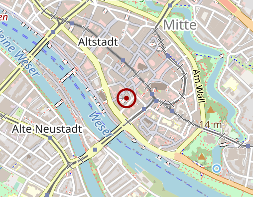 Karte: Überseehotel Bremen Betriebsges. mbH