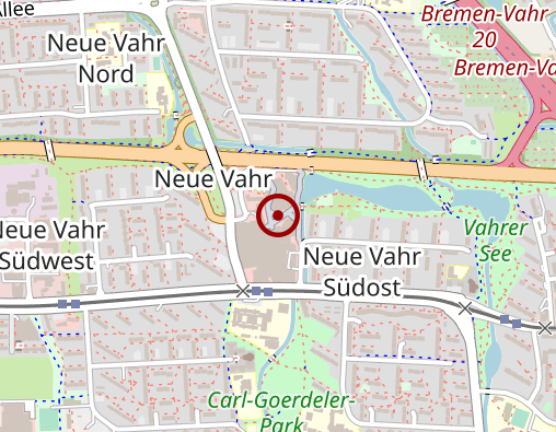 Karte: AHB Ambulanter Hauspflegeverbund Bremen-Vahr