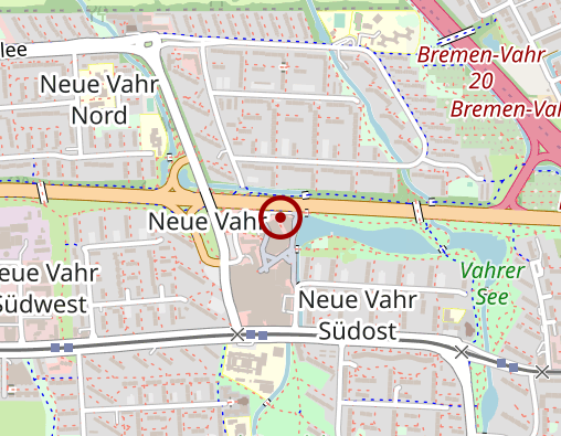 Karte: Dienstleistungszentrum Vahr