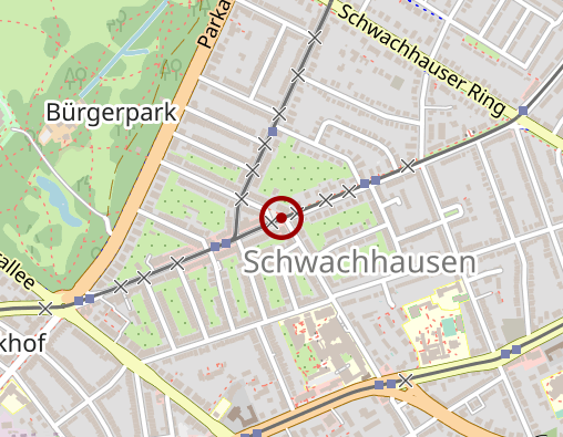 Karte: Dienstleistungs-zentrum Schwachhausen