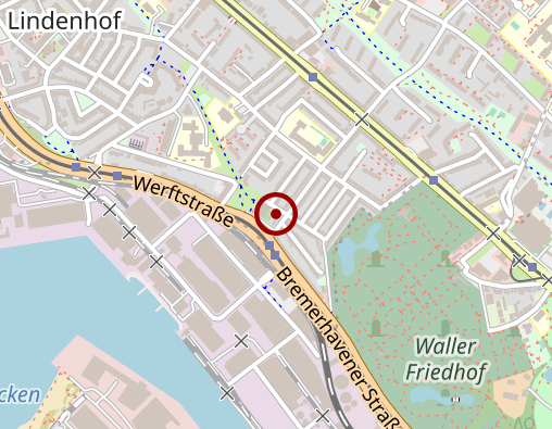 Karte: Bremer Werkgemeinschaft e. V. Dezentrales Wohnen