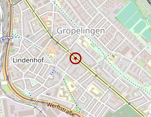 Karte: Dienstleistungszentrum Gröpelingen