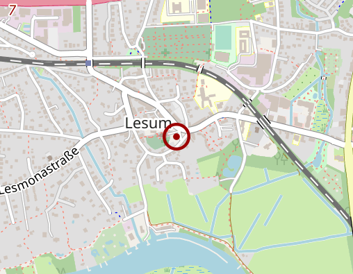Karte: Dienstleistungszentrum Lesum