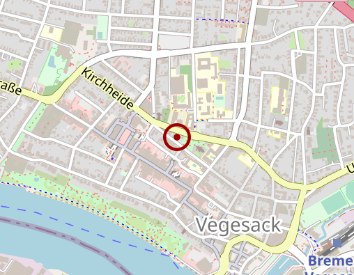 Karte: Dienstleistungszentrum Vegesack