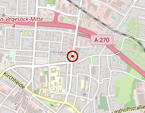 Karte: Senioreneinrichtung Mein Zuhause Zollstraße GmbH DOREAFAMILIE Bremen-Vegesack