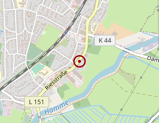 Karte: Sozialstation der Gemeinde Ritterhude