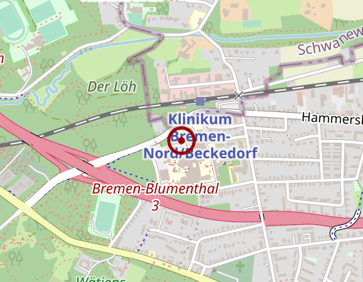 Karte: vacances Mobiler Sozial- und Pflegedienst GmbH Filiale Bremen Nord Ambulante Pflege