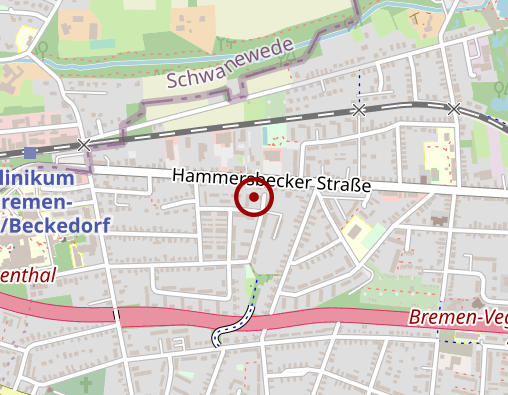 Karte: Convivo Ambulant - Servicebüro Bremen-Nord