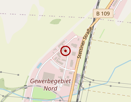 Karte: Uckermärkische Werkstätten gemeinnützige Gesellschaft mbH, Werkst.f.behin.Menschen