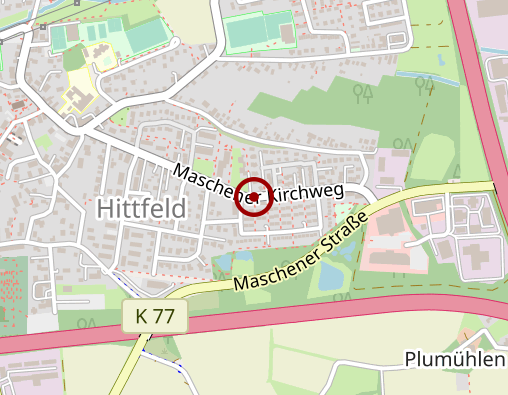 Karte: Seniorenwohn- und Pflegeheim der Diakonie "Haus Kirchberg"