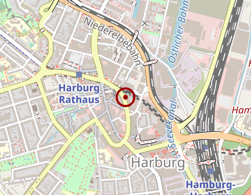 Karte: Praxisklinik Harburger Ring Mattner Dr.,Windscheid Dr.,Kressin Dr.,Glashoff Dr. Frauenärzte