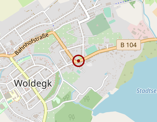 Karte: JUH e.V. Sozialstation Woldegk