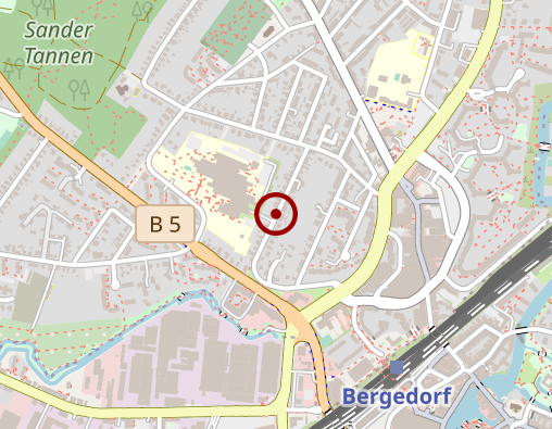 Karte: Zentrale für Ernährungsberatung e.V. an der Hochschule für angewandte Wissenschaften Hamburg