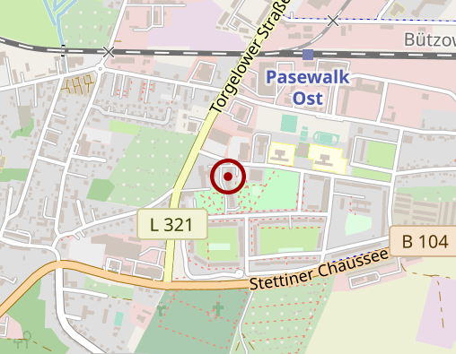 Karte: CURA Seniorenzentrum Pasewalk Tagespflege