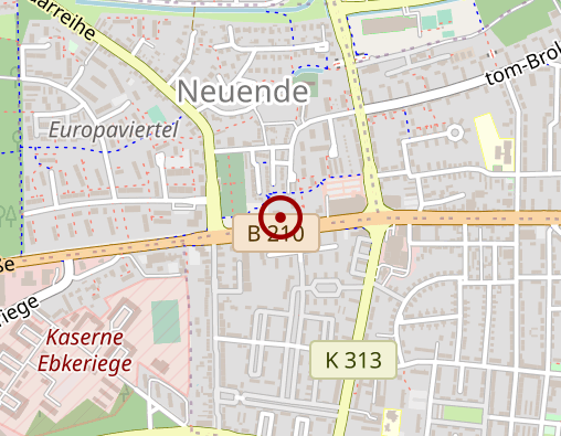 Karte: Die Johanniter Ambulanter Pflegedienst Behindertenfahrdienst