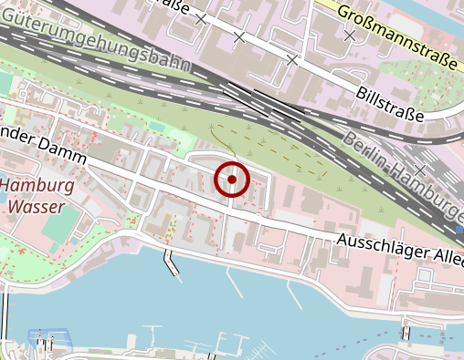 Karte: Betreutes Wohnen Wohnpark Rothenburgstr. der DRK-Schwesternschaft Hamburg