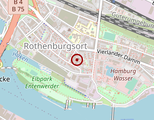 Karte: Pflegeheim Rothenburgsorter Marktplatz