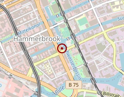 Karte: Arbeiter Samariter Bund (ASB) Landesverband e.V., Sozialeinrichtungen (Hamburg) GmbH und Rettungsdienst Hamburg GmbH