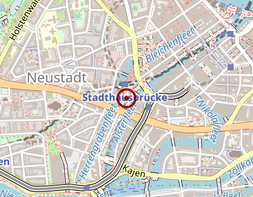 Karte: Klinik Fleetinsel Hamburg GmbH & Co. KG Krankenhaus