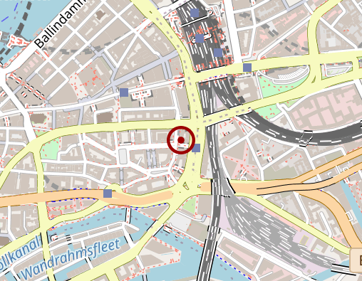 Karte: Stützpunkt f. Obdachlose