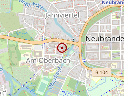 Karte: DRK Sozialdienst Neubrandenburg gGmbH Pflegedienst Neubrandenburg