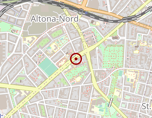 Karte: Schüler Johannes Bestattungswesen für Hamburg-Altona und Umgegend