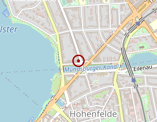 Karte: Hopp, Helga Kosmetik und Mode an der Alster