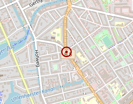 Karte: Altenhof der Ev. -ref. Kirche in Hamburg, Demente