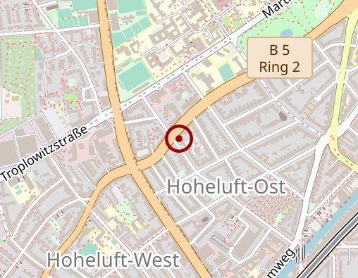 Karte: Physioteam Falkenried, Ilka Zeller