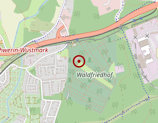 Karte: Friedhofs- und Bestattungswesen Friedhofsverwaltung Waldfriedhof