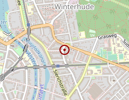 Karte: Heilpraktiker Rehwinkel in Hamburg-Winterhude