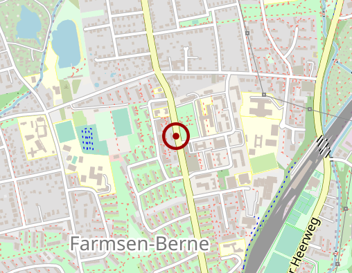 Karte: f & w fördern und wohnen betreutes Wohnen Farmsen