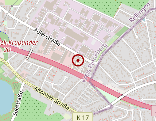 Karte: ascleonCare Seniorenresidenz Rellingen