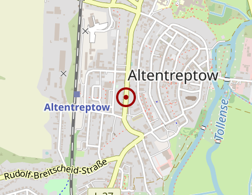 Karte: Volkssolidarität Kreisverband AL.DE.MA. e. V. - Sozialstation Altenbetreuung