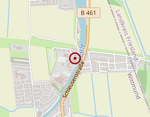 Karte: Seebestattungs-Reederei Albrecht