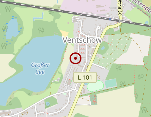 Karte: PWG Pflege- und Wiedereingliederungs gGmbH "Haus am Bibowsee"