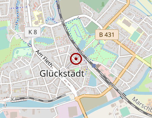 Karte: Diakoniestation Glückstadt