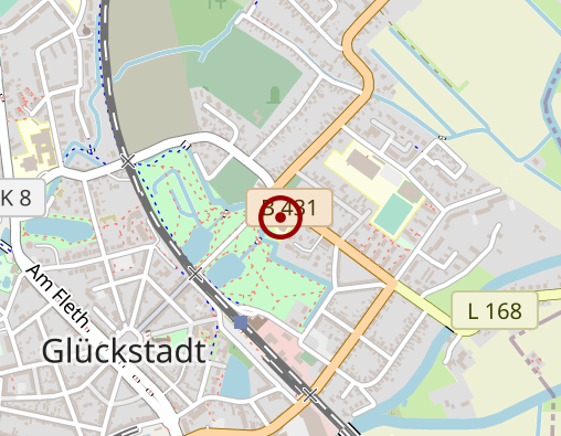Karte: MVZ Glückstadt gGmbH, Michalski Andrzej Dr., Markova Barbara Dr. Orthopädin u. Lenz Volkmar Orthopäde