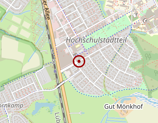 Karte: AWO Servicehaus Lübeck