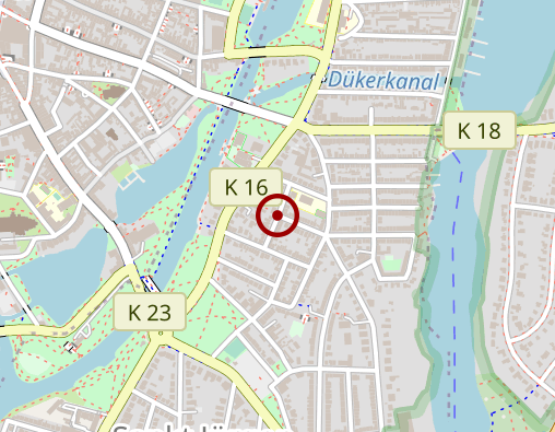 Karte: Spillerstraße