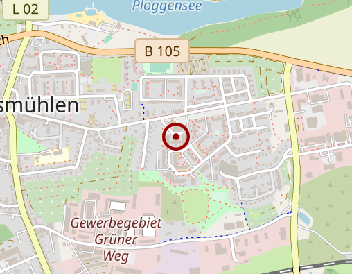 Karte: Diakoniewerk im nördlichen Mecklenburg gGmbH Werkstatt für behinderte Menschen