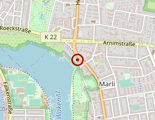 Karte: Krankenhaus Rotes Kreuz Lübeck -Geriatriezentrum-