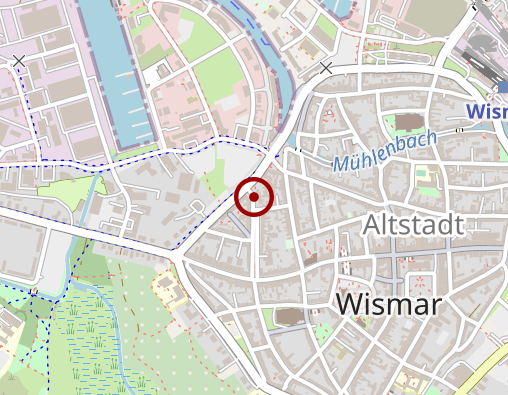 Karte: Taxizentrale der Wismarer Funktaxen e.G.