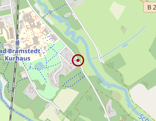 Karte: Haus Waldeck im Kurgebiet