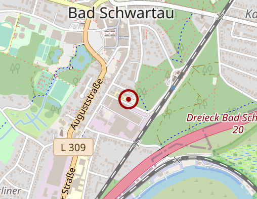 Karte: Thiel Martin, B.Sc., Praxis für Physiotherapie und Rehabilitation