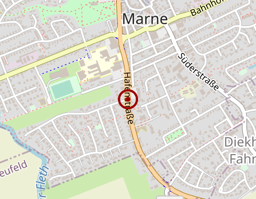 Karte: Sozialzentrum Marne Tagespflege