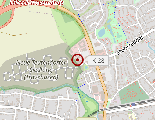 Karte: Sana Kliniken Lübeck GmbH, Praxisklinik Travemünde