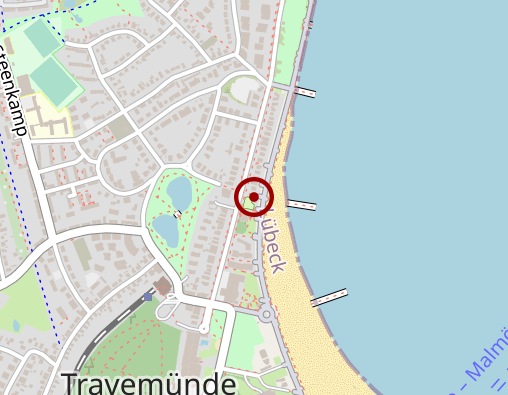 Karte: Deutsche Lebens-Rettungs-Gesellschaft Lübeck e. V. Rettungswachstation