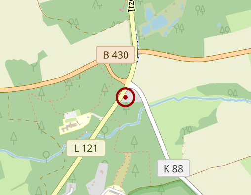 Karte: Fachklinik Aukrug der LVA Schleswig-Holstein